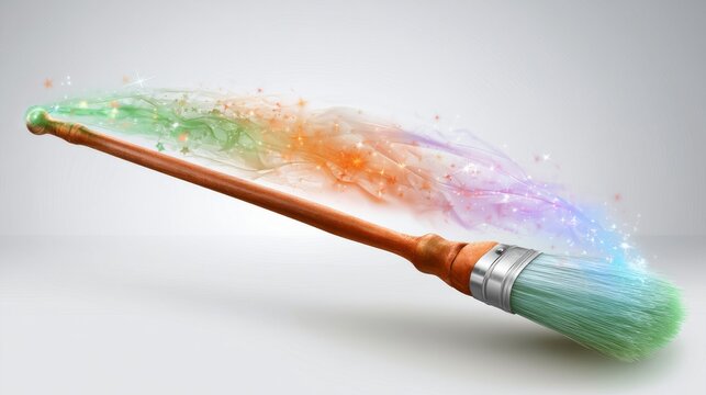 Abstract Colorful Paint Brush Stroke Background 568