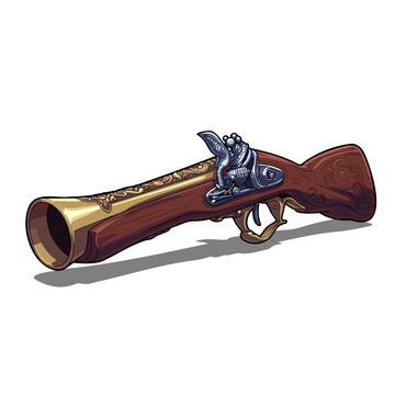 Blunderbuss Detailed Anime Cartoon