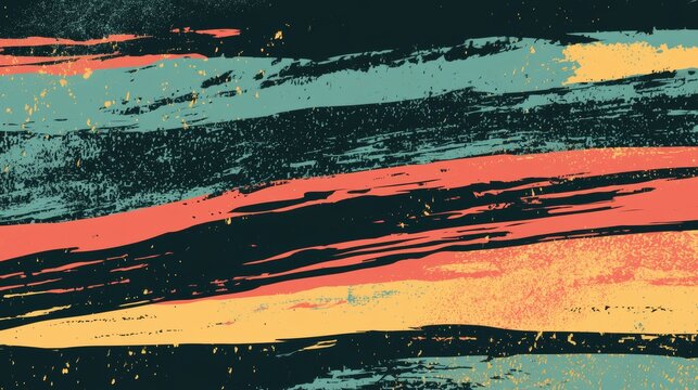 Color Palette Swatches and Abstract Pattern 729