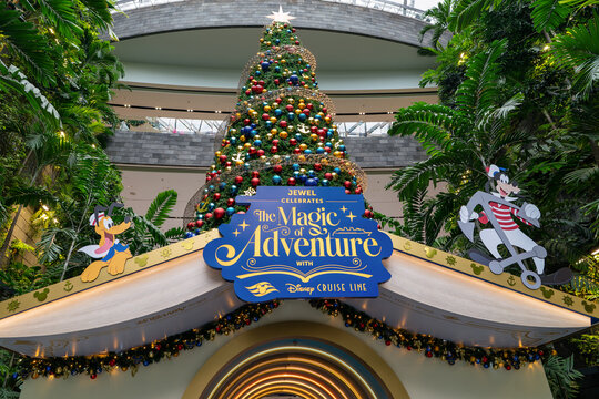 Disney Cruise Line "The Magic of Adventure" installation at Jewel