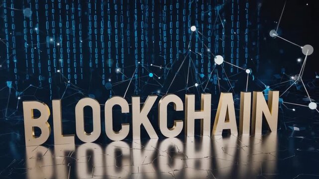 Blockchain conceptual background.