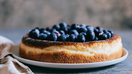 Naklejka premium San Sebastian cheesecake 