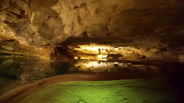 Dungeon, cave, underground abyss, Padirac, France