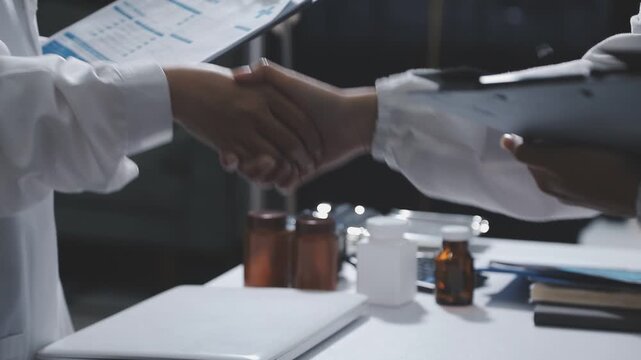 Thoughtful doctors having meeting in hospital