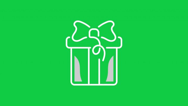 Animated gift box icon representing rewards, surprise offers and celebration concepts.