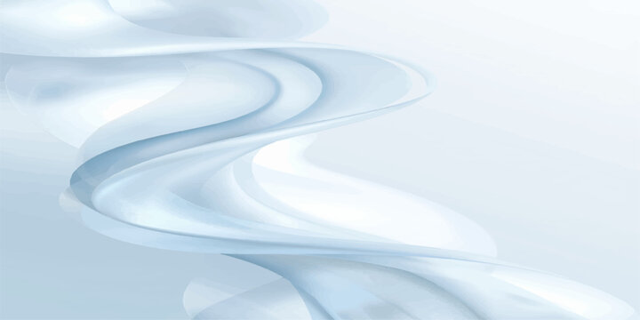 Premium medical, beauty, or dental theme graphic with elegant abstract twisted organic lines.
