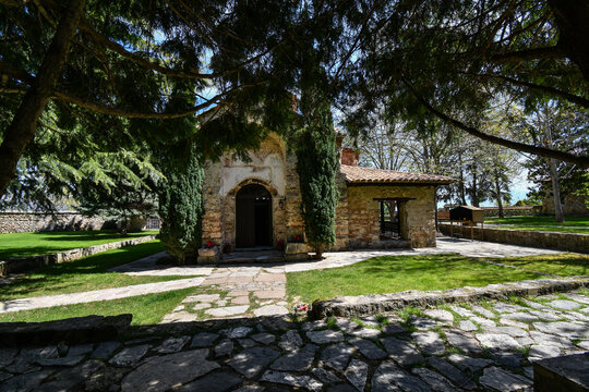 Veljusa, Strumica, Macedonia. April 10, 2026. Church at the Monastery of Theotokos the Merciful - Eleusa. The church was build in 1080 by the monk.