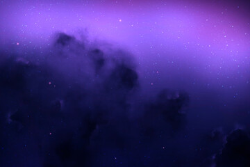 Purple Space Nebula Background – Deep Cosmic Galaxy Texture ©  RenderWave