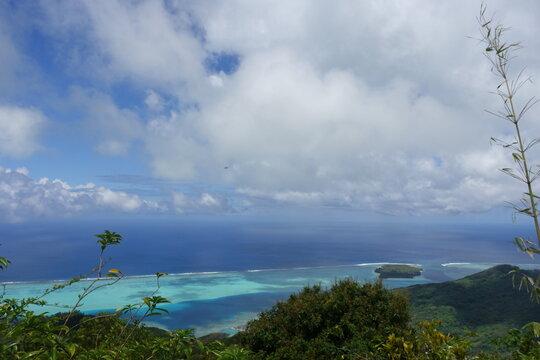 View on the Lagoon of Huahine Iti, Society Islands, French Polynesia