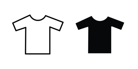 Naklejka premium T shirt icon design. Black outline pictogram