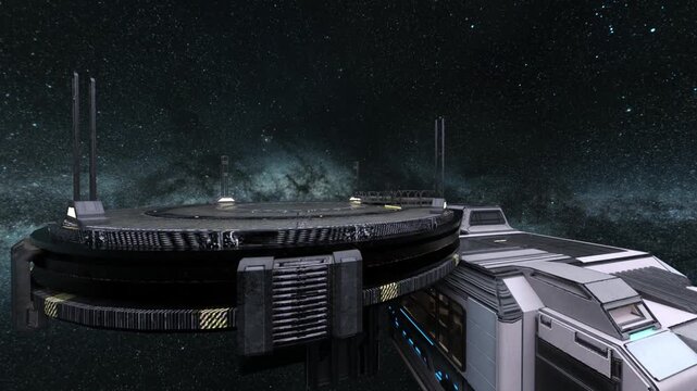 惑星探査基地　3DCGレンダリング