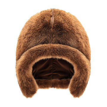Luxurious brown fur ushanka hat featuring soft, warm ear flaps and a cozy dark brown interior lining, perfect for embracing cold weather fashion and sophisticated winter style&nbsp;