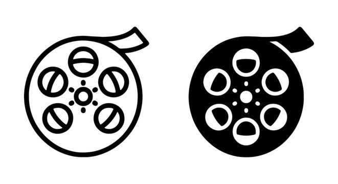 Revolver Cylinder Icons, Ammunition Chamber Vector Graphics, Firearm Reloading Symbols