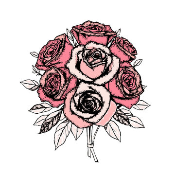 bouquet of roses on a white background, rose gold vector, rose gold svg, rose gold art, rose gold design, luxury rose gold, elegant rose gold, metallic rose gold, rose gold illustration, rose gold cli