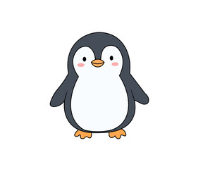 Obraz premium penguin on a white background