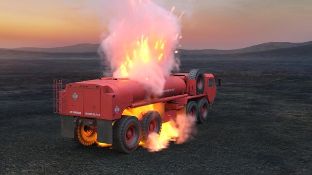 トレーラー　3DCGレンダリング