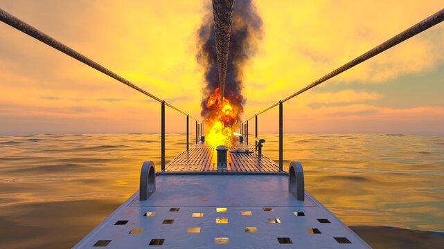 潜水艦　3DCGレンダリング