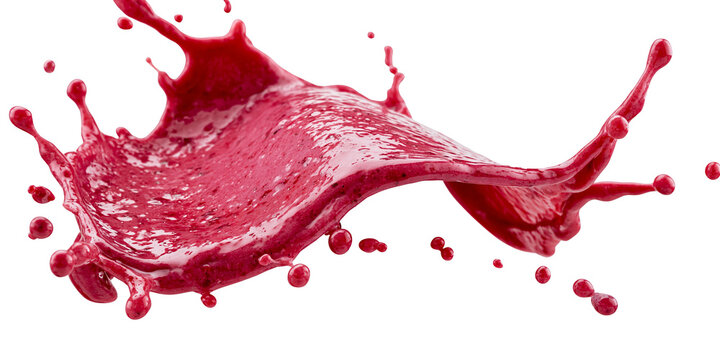 smoothie splash isolated on white transparent background - design element cut-out object