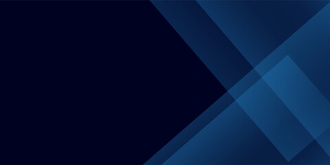Fototapeta premium Abstract Dark Blue Geometric Background with Transparent Layered Shapes
