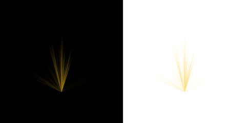 Stylized Yellow Explosion and Light Burst Graphic Elements for Motion Design and Comic Book Action Effects © SimpleDesignStudio