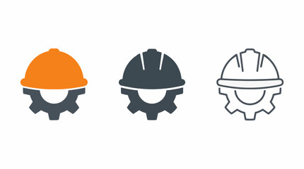 Fototapeta premium Professional Industry Icons Set Flat Design Vector Illustration For Commercial Use