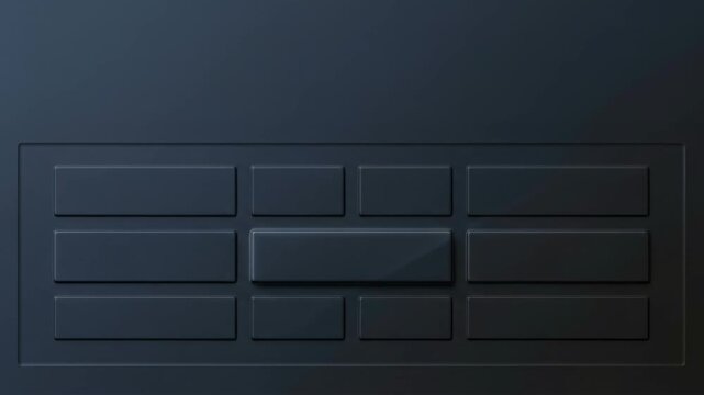 Dark Interface Panel with Rectangular Button Layout