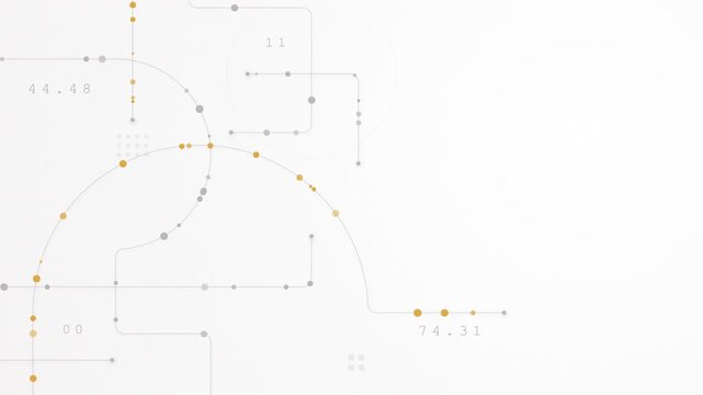 Modern Digital Circuit Technology Line Background Connection