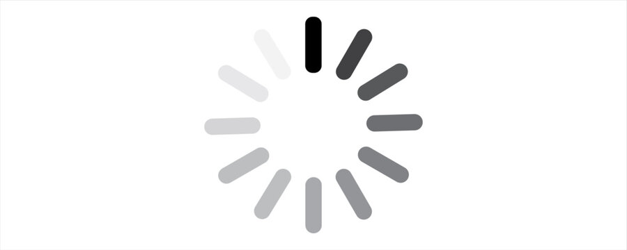 Clean minimal loading icon representing processing, waiting, and progress. Ideal for UI design, mobile apps, and digital interfaces.