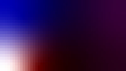 Obraz premium Abstract digital background featuring a smooth gradient transition from deep blue to dark red with bright white light effects glowing