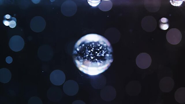 Captivating Water Droplet Formation - A Macro Perspective of Liquid Dynamics.