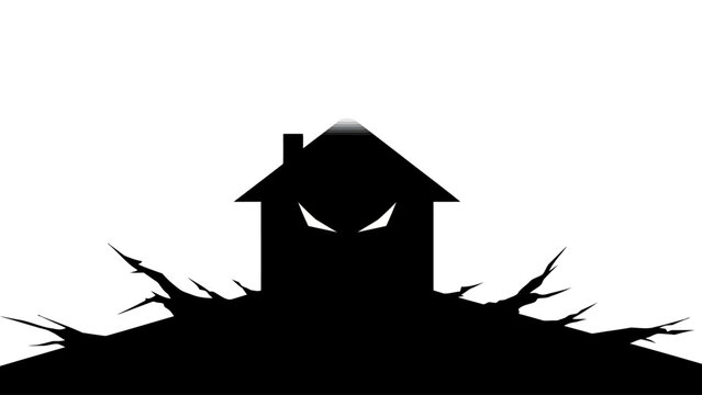 House Sinking Into Ground.