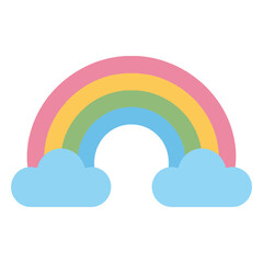 Fototapeta premium Clouds, Clouds 90s nostalgic illustration, nostalgic 1990s colorful clipar