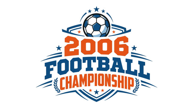 2006 football championship logo, soccer ball graphic