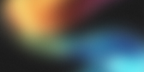 Obraz premium Abstract grainy background with warm yellow and cool blue gradient blending abstract background