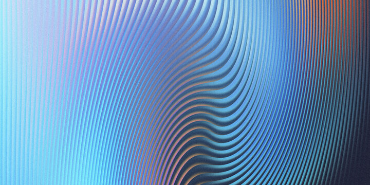 Abstract blue light waves with vertical digital interference and moire pattern effect, abstract