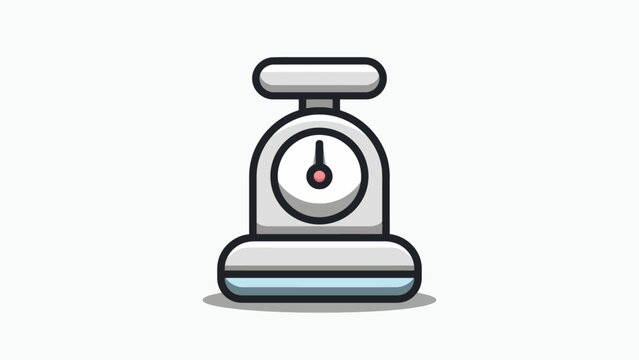 Illustration of a weighing scale, perfect for representing weight, measurement, and balance in various contexts