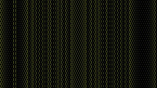 Olive Digital Column Texture Pulsing on Black Background
