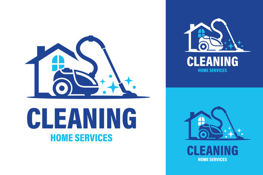 Illustration of vector graphic of House cleaning logo.