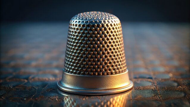 One single metal thimble for sewing protection