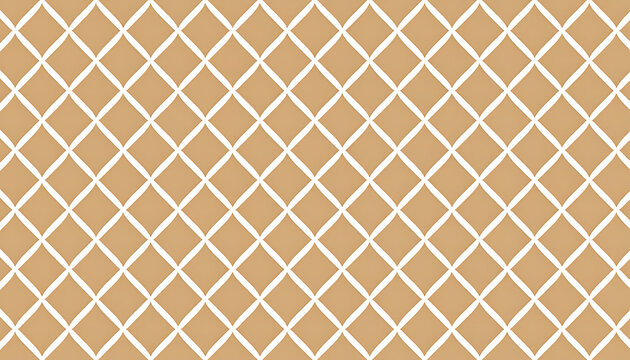 Tan rhombus pattern with white gaps, geometric repeating texture, fabric design, wallpaper background