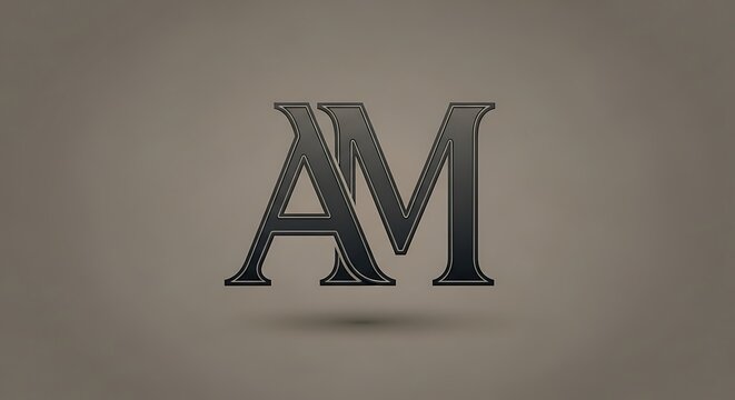 AM Letter Monogram.