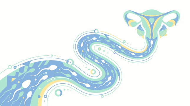 Spermatozoa journey to the uterus and ovaries for fertilization.