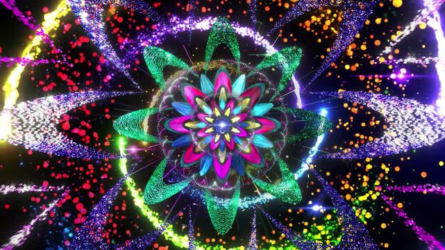Particle Flowers