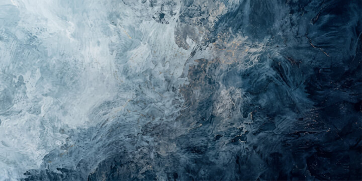 An abstract icy texture with deep blue hues and crystalline structures creates a cool, refreshing, and frozen atmosphere, hinting at the raw beauty of ice formations.