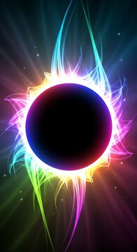Glowing Abstract Circle.