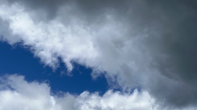 晴れのち曇り空　タイムラプス