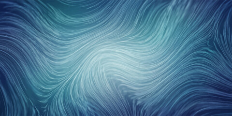 Abstract flow of blue and teal lines forming a swirling pattern, evoking a sense of movement and cosmic energy. © suriyaakter