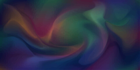 Obraz premium An abstract, swirling nebula of deep purples, vibrant greens, and warm oranges creates a mesmerizing cosmic dance, evoking a sense of wonder and infinite possibility.