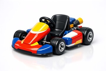 Fototapeta premium Kart Racing Vehicle Design with Bright Colors and Glossy Finish