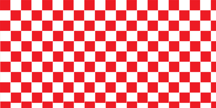 PrintRed white tablecloth pattern lines. Gingham seamless pattern. Christmas backgroound. Strokes texture for textile shirt plaid, tablecloth, cloth, blanket, paper, makeup. Checkered print.